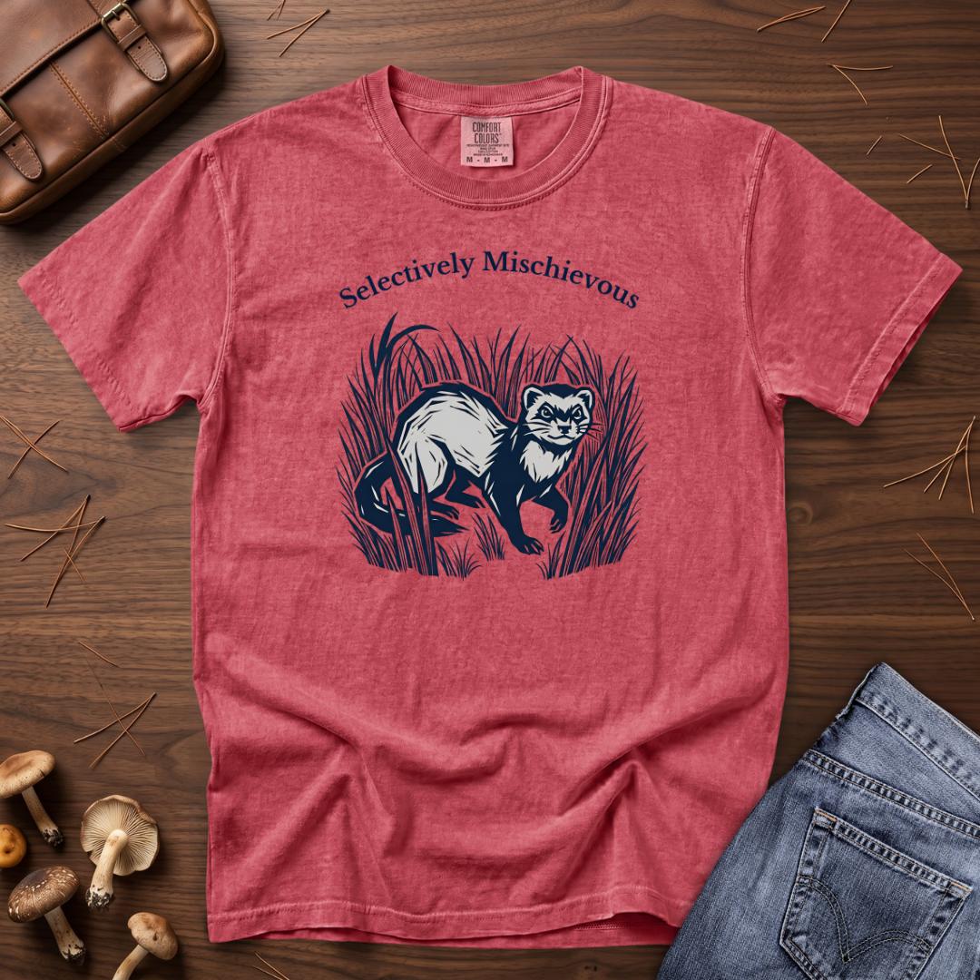 Selectively Mischievous Ferret T-Shirt