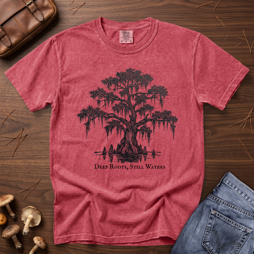 Deep Roots Still Water Tree T-Shirt