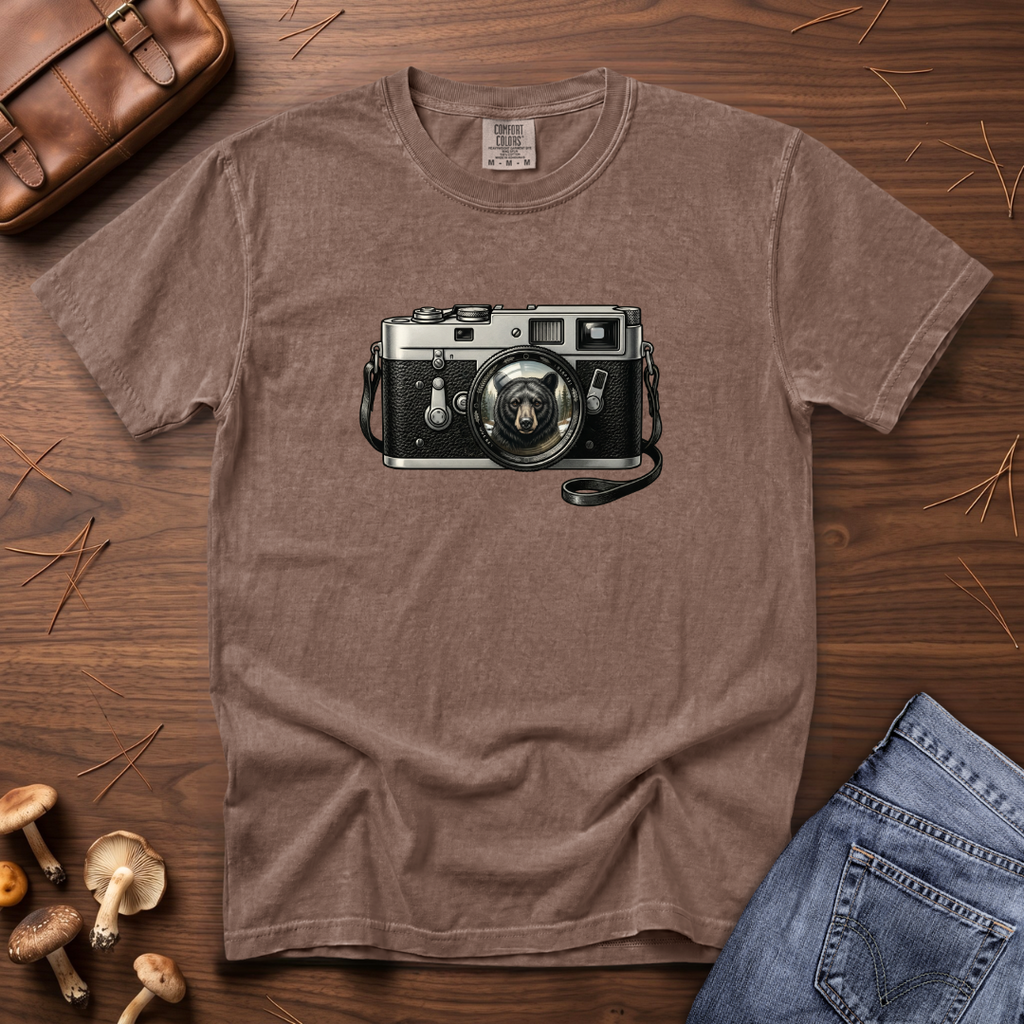 Black Bear Camera T-Shirt