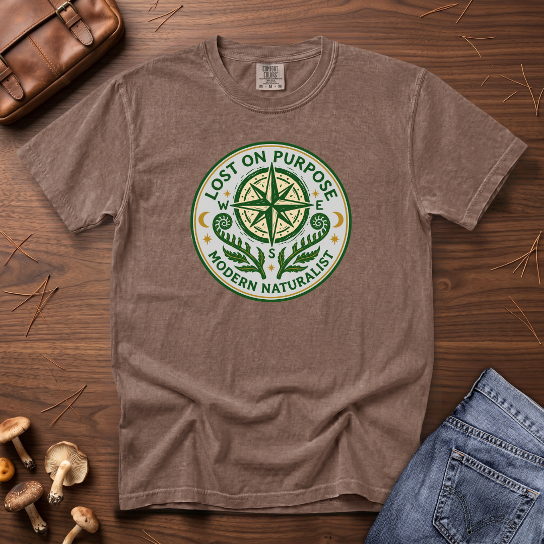 Lost on Purpose Green Badge T-Shirt