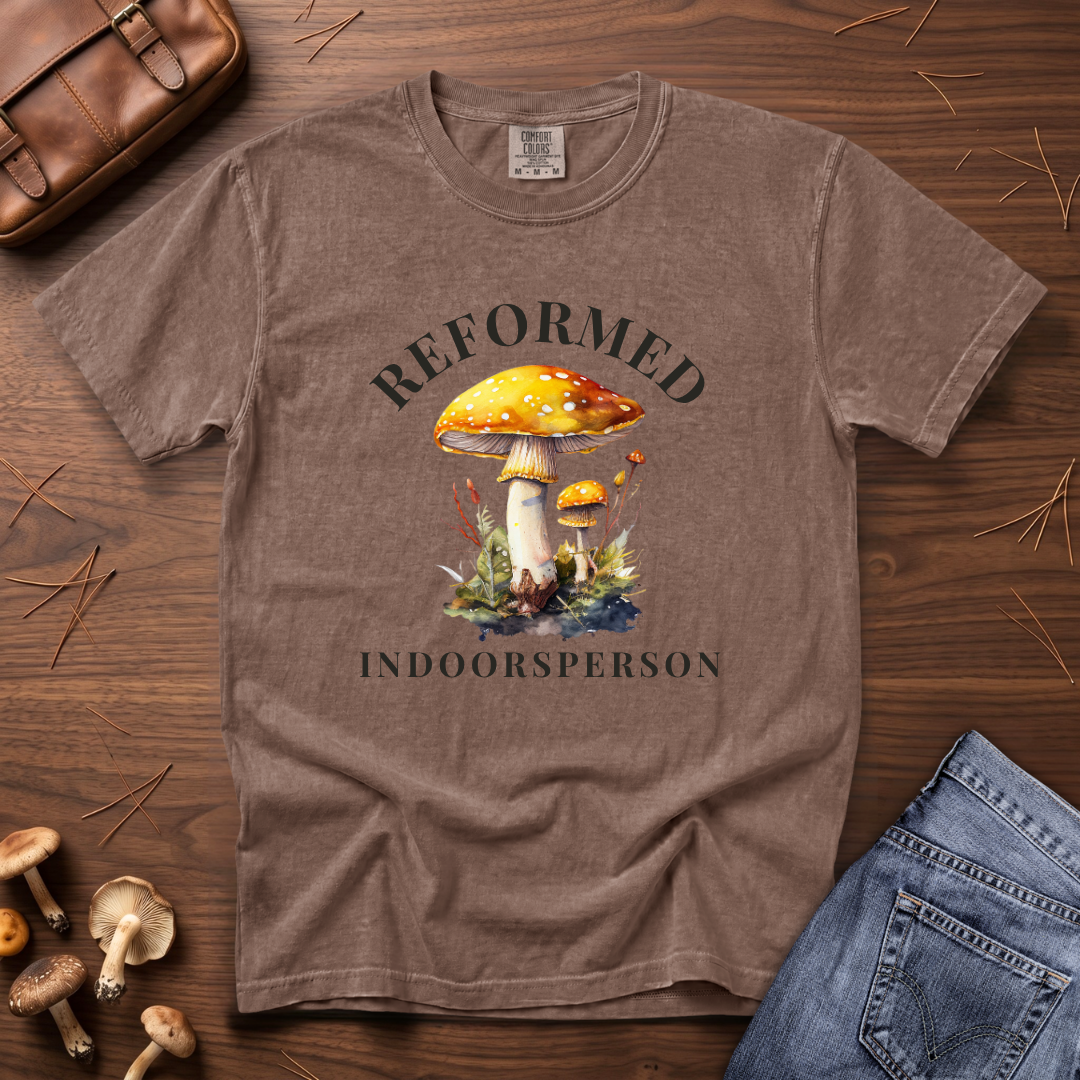 Reformed Indoorsperson Mushroom T-Shirt
