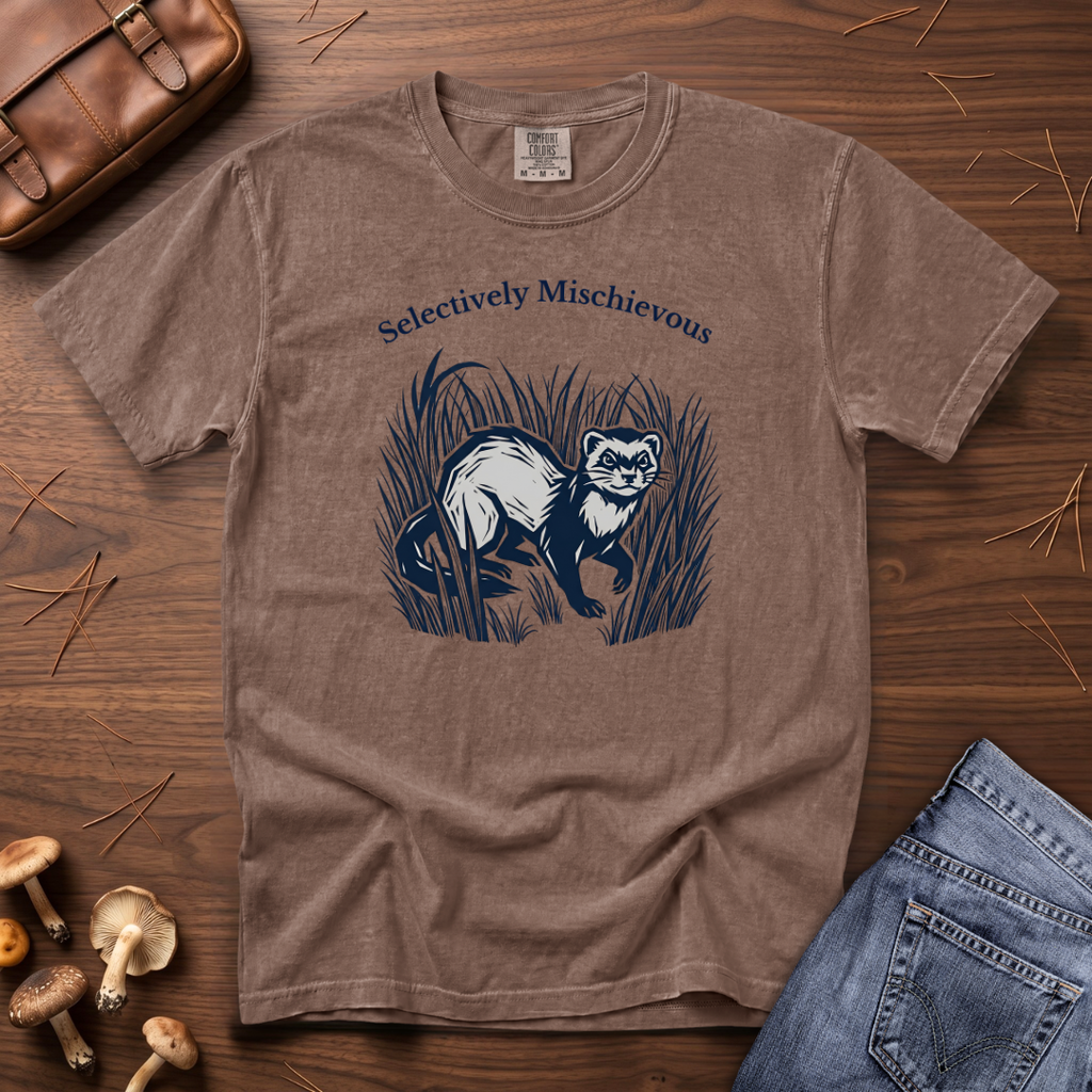 Selectively Mischievous Ferret T-Shirt