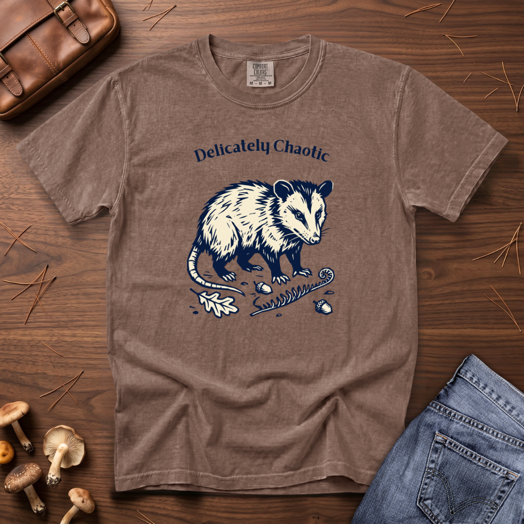 Delicately Chaotic Opossum T-Shirt