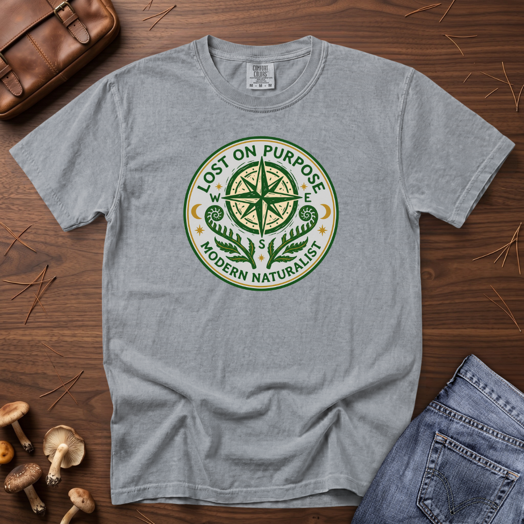 Lost on Purpose Green Badge T-Shirt