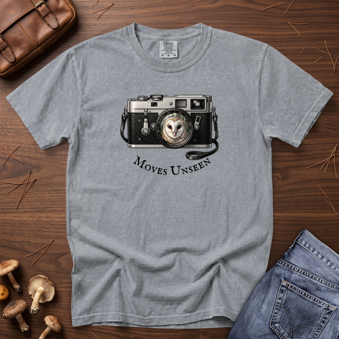 Barn Owl - Moves Unseen Camera T-Shirt