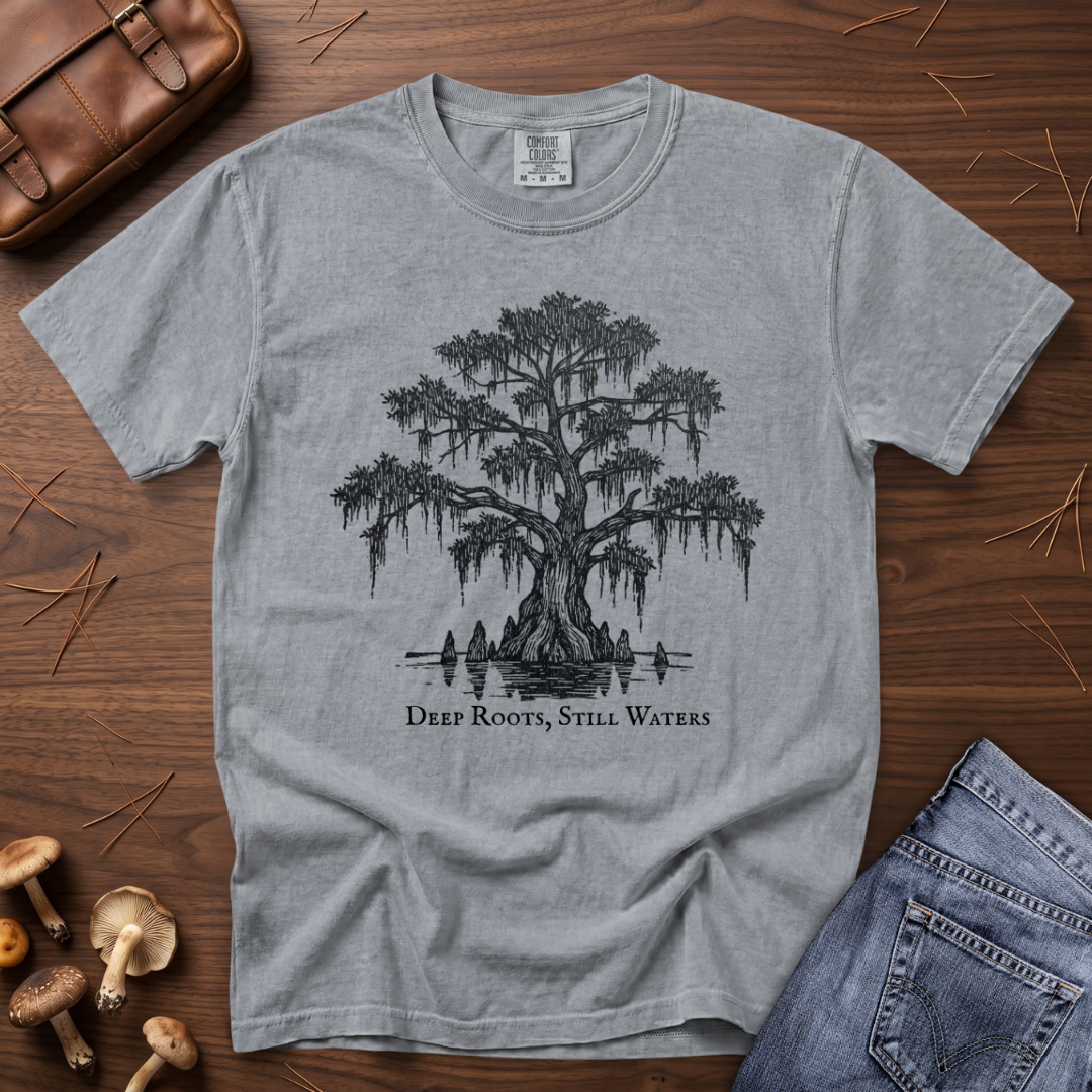 Deep Roots Still Water Tree T-Shirt