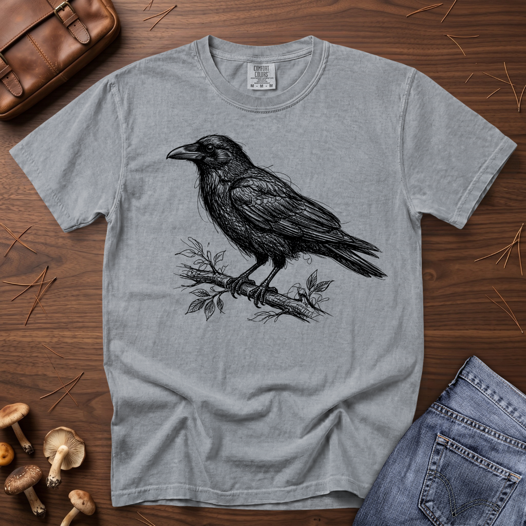Crow Sketch I T-Shirt