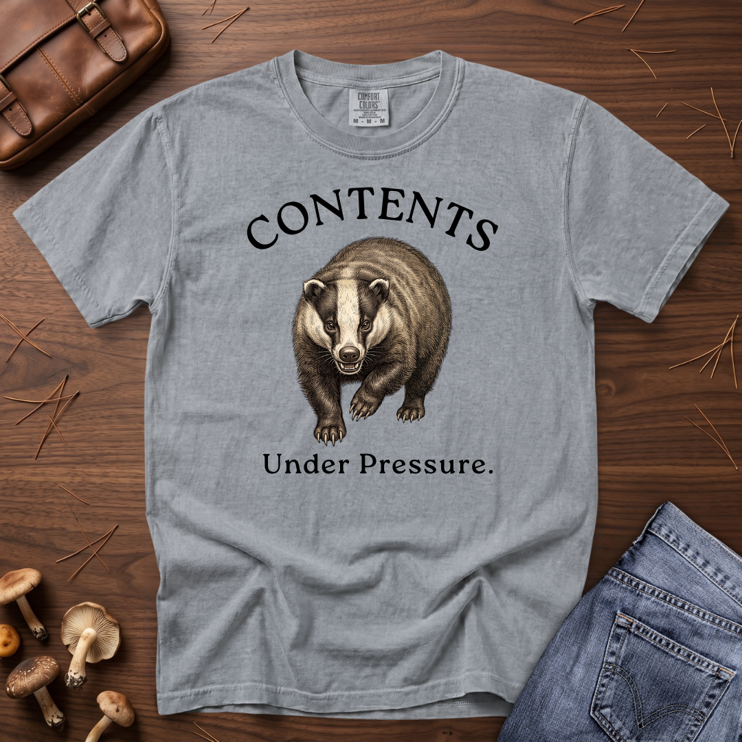 Contents Under Pressure Badger T-Shirt