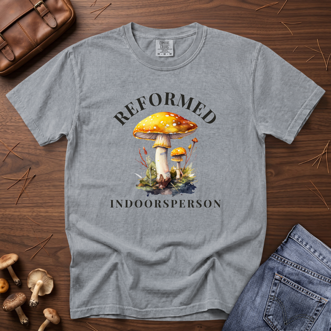 Reformed Indoorsperson Mushroom T-Shirt
