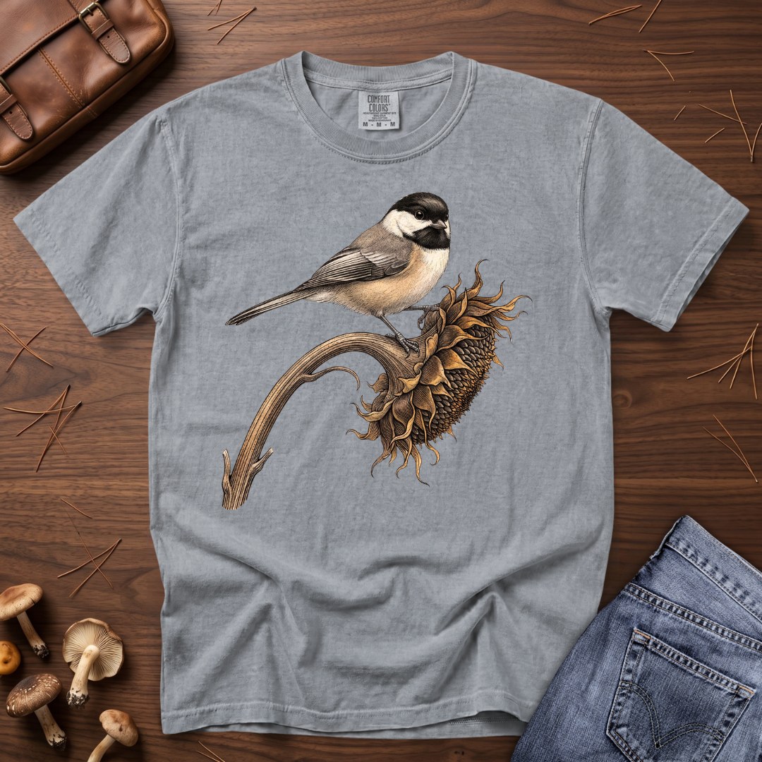 Chickadee Sunflower T-Shirt