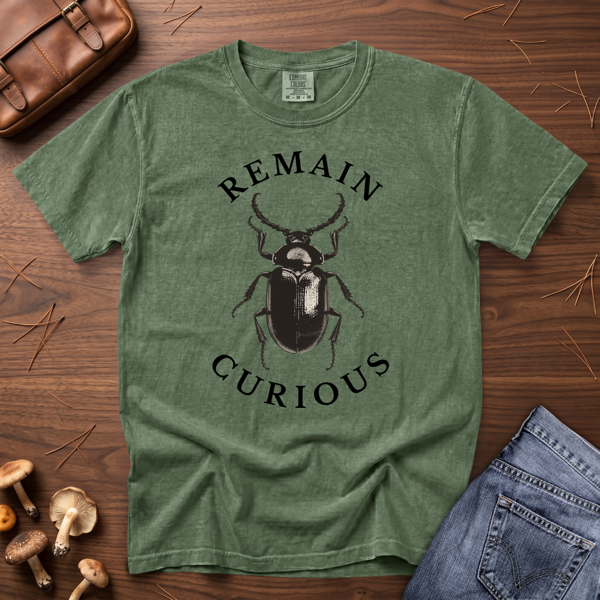 Remain Curious Beetle T-Shirt