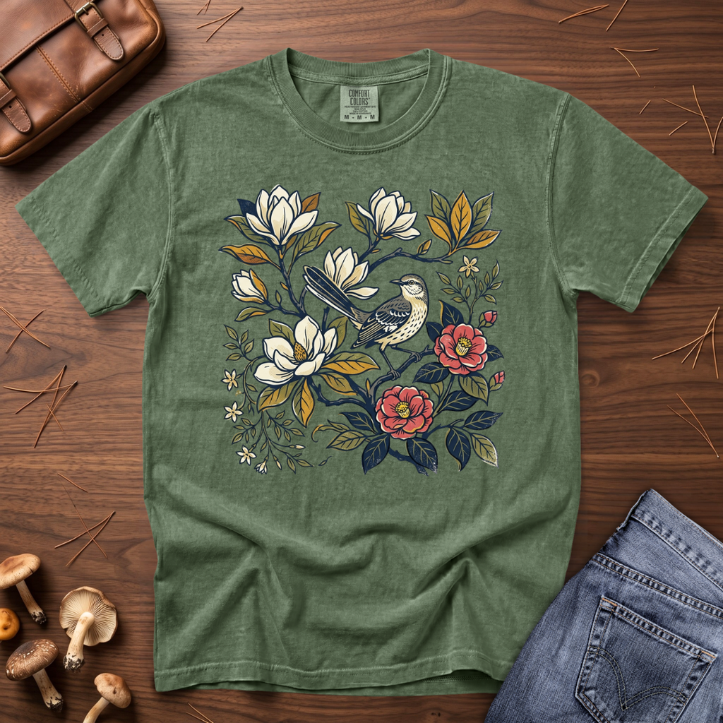 Mockingbird Floral T-Shirt