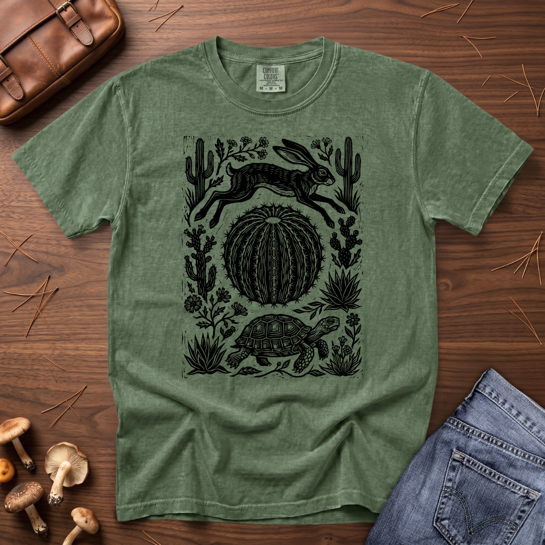 Jackrabbit and Desert Tortoise T-Shirt