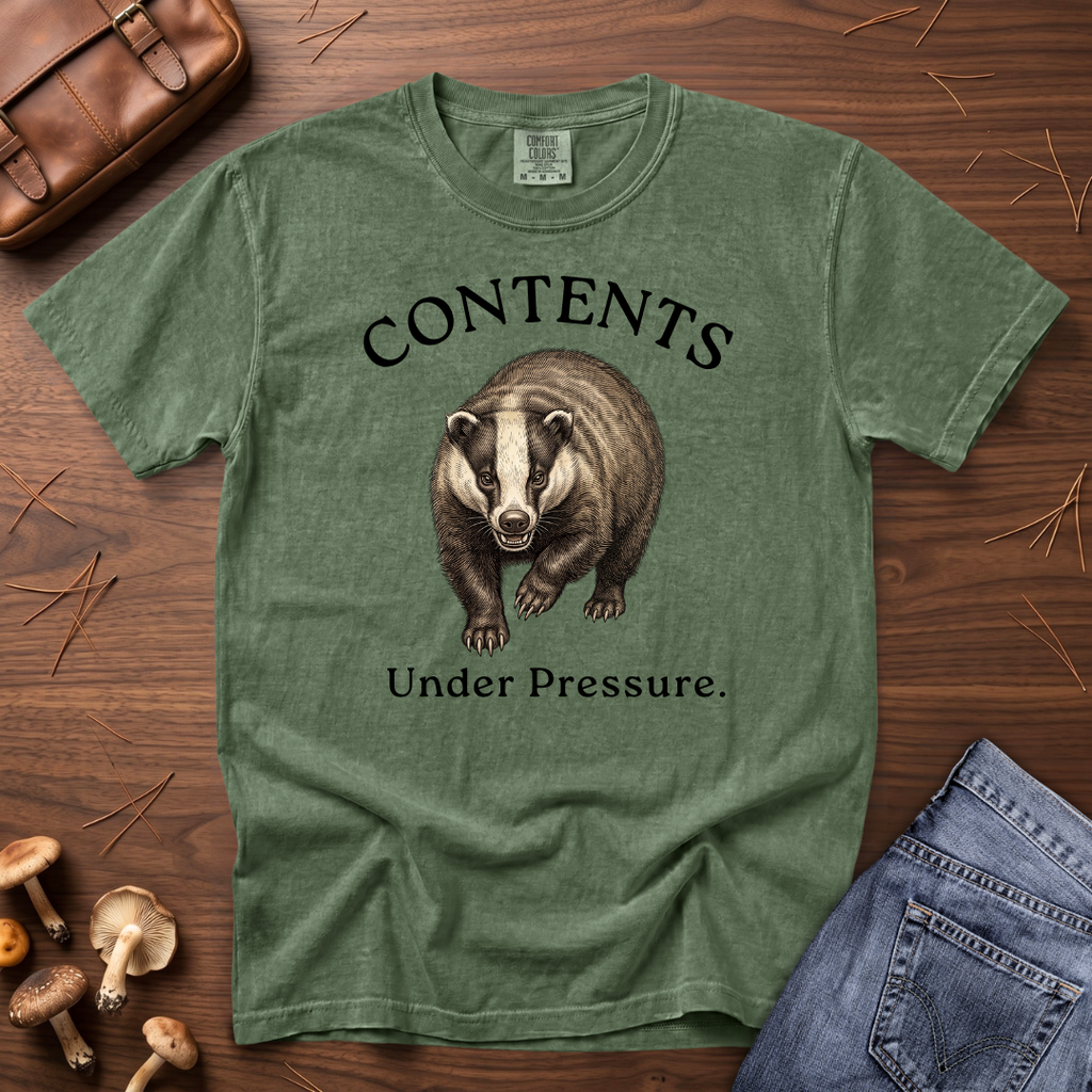 Contents Under Pressure Badger T-Shirt