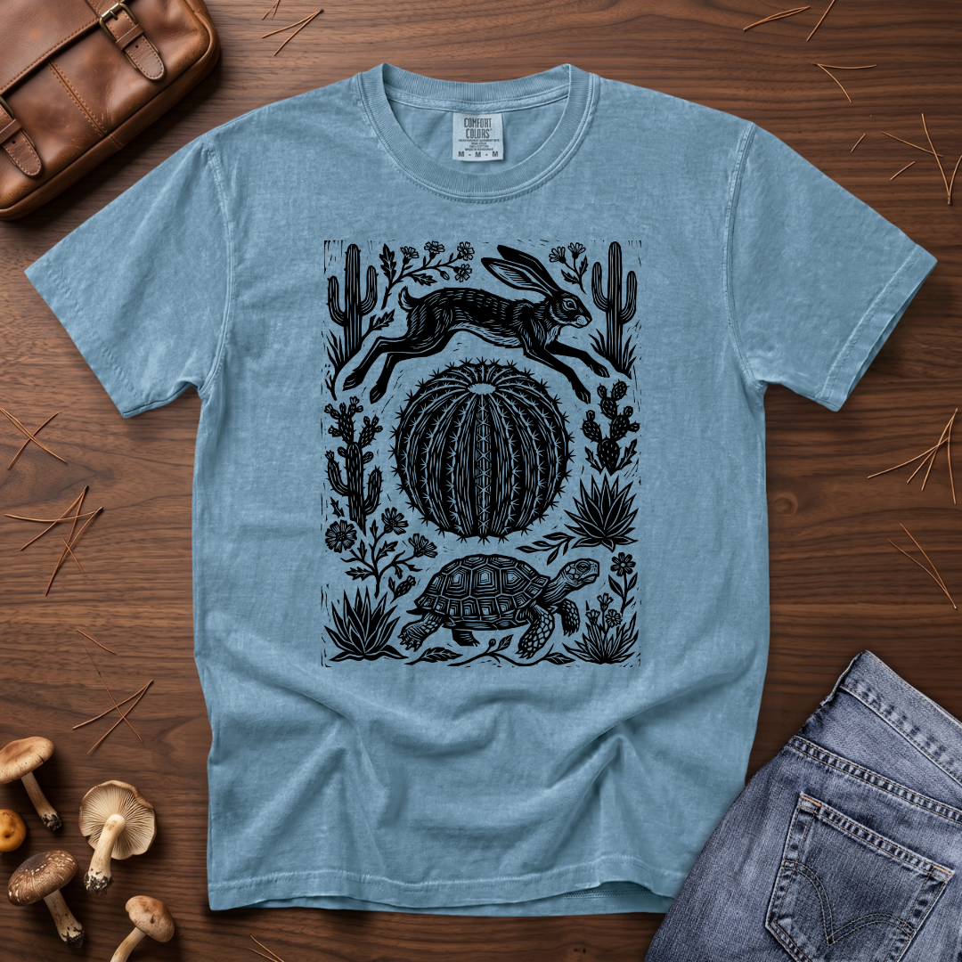 Jackrabbit and Desert Tortoise T-Shirt