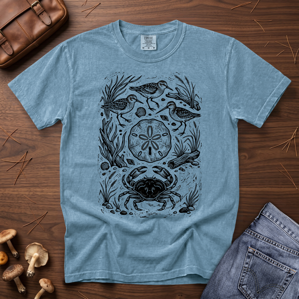 Crab and Sandpiper Shore T-Shirt