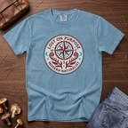 Lost on Purpose Turquoise Badge T-Shirt