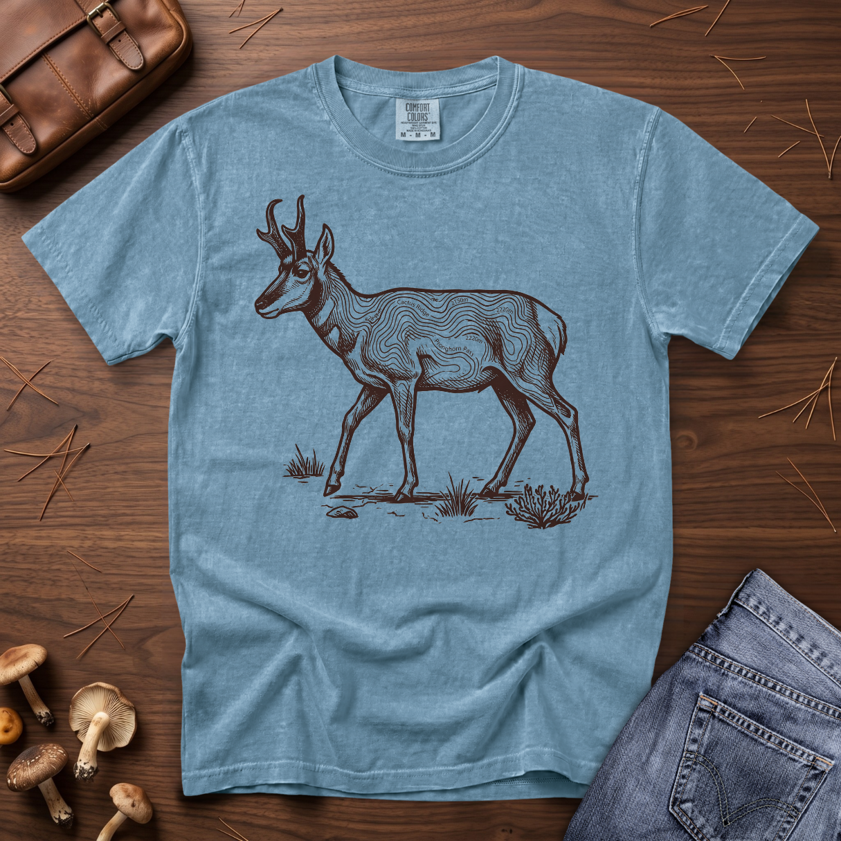 Pronghorn Topographic T-Shirt