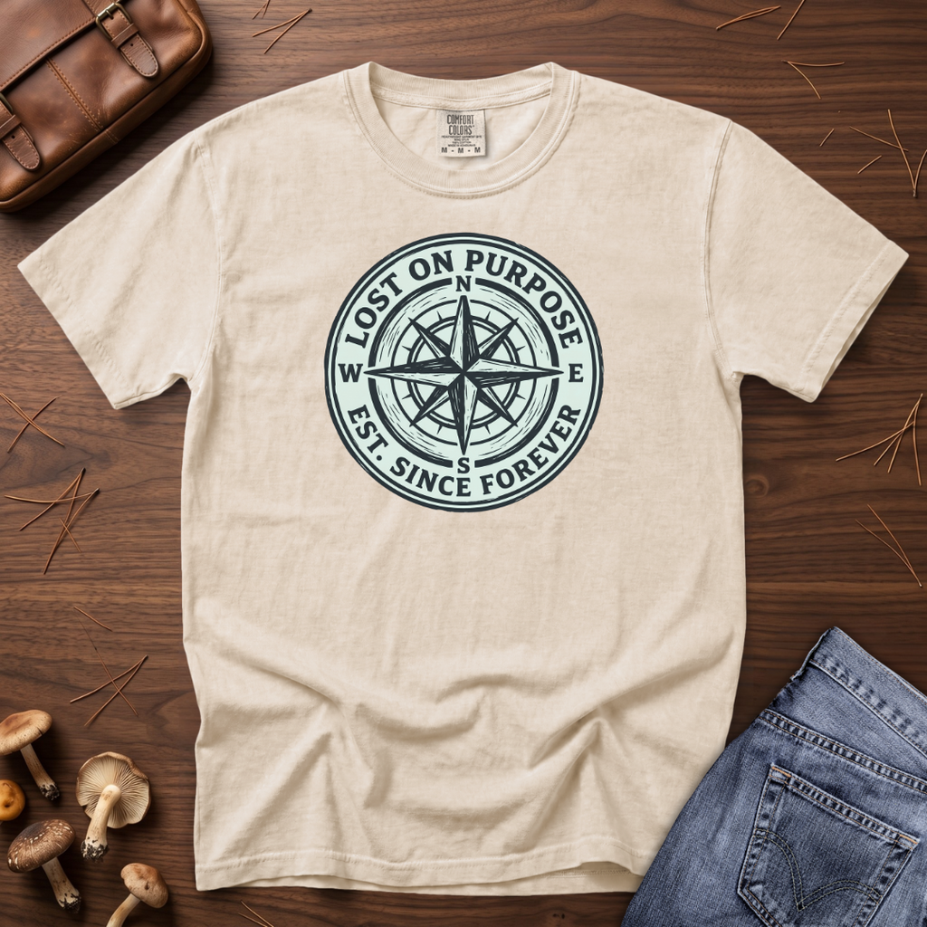 Lost on Purpose Mint Badge T-Shirt