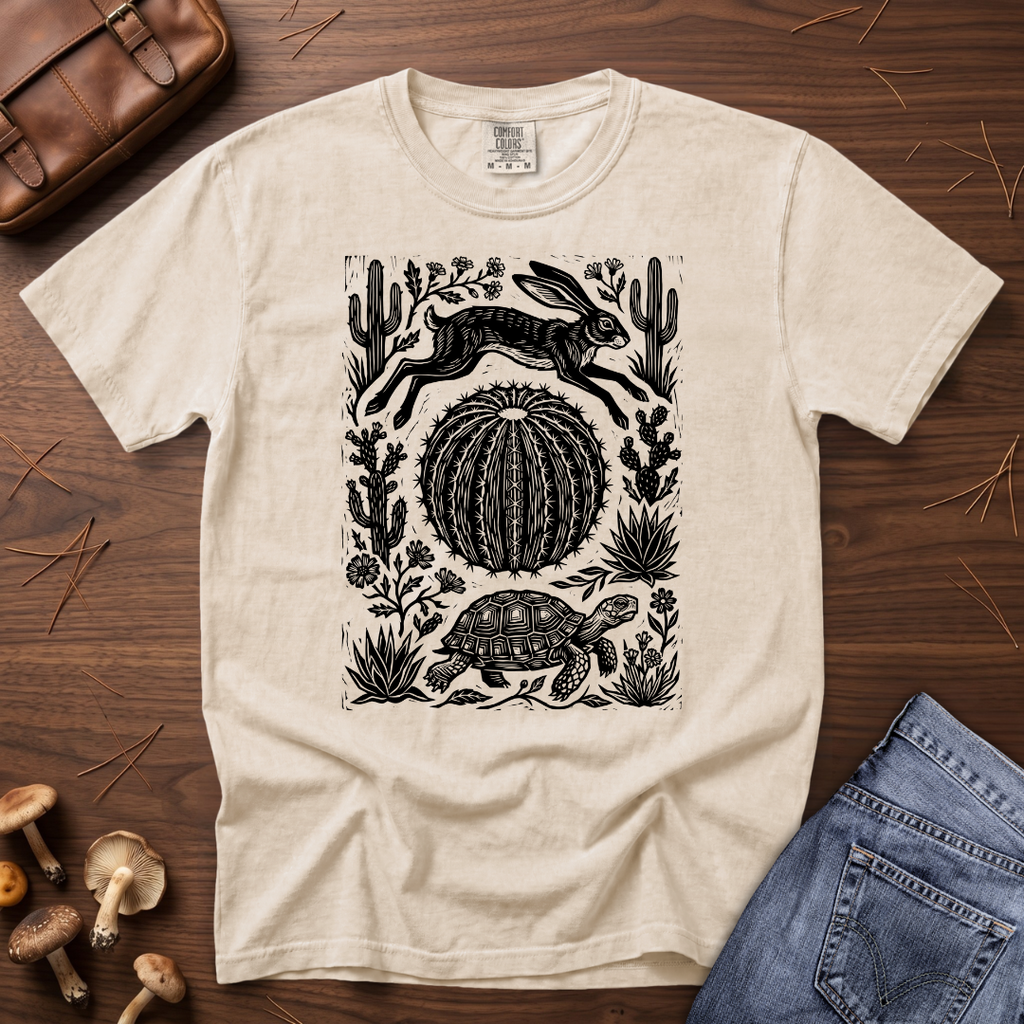 Jackrabbit and Desert Tortoise T-Shirt