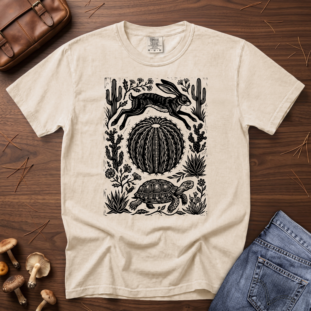 Jackrabbit and Desert Tortoise T-Shirt