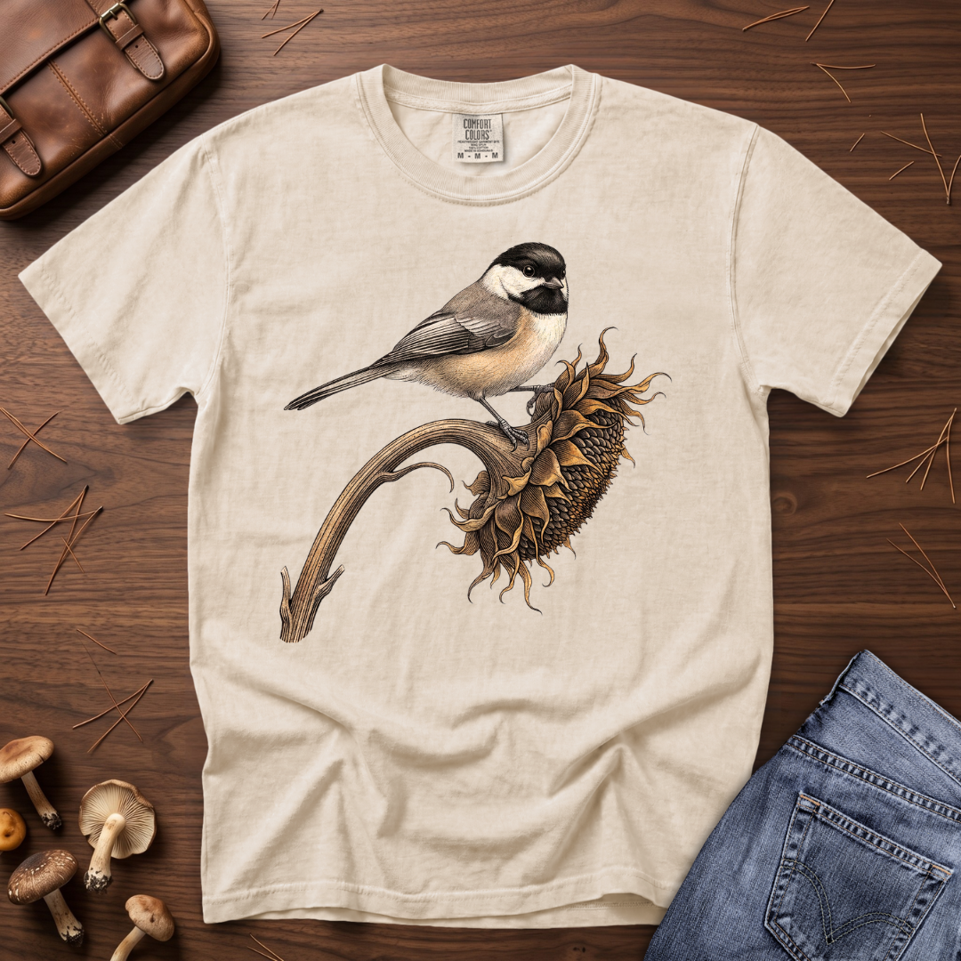 Chickadee Sunflower T-Shirt