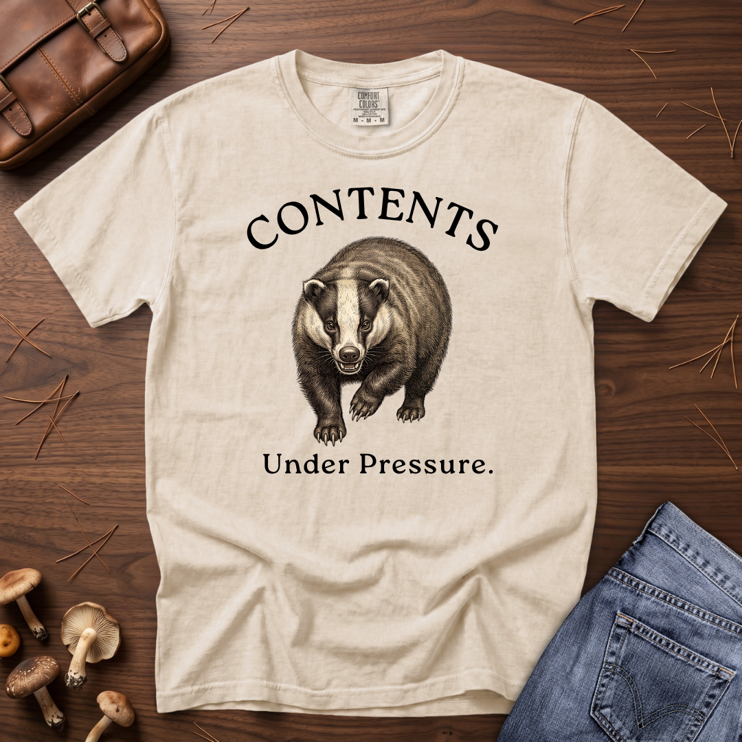 Contents Under Pressure Badger T-Shirt