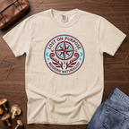 Lost on Purpose Turquoise Badge T-Shirt