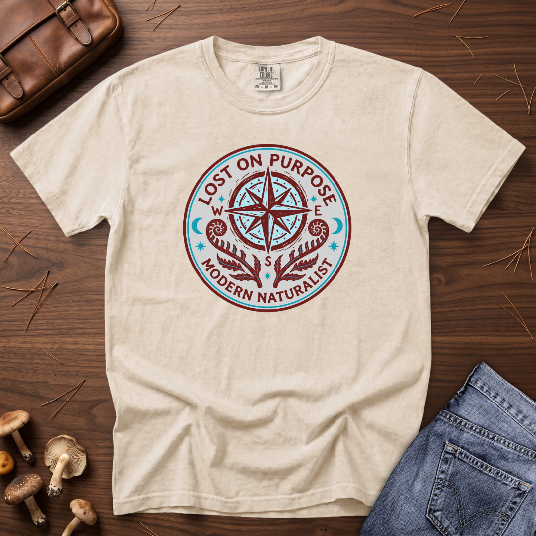Lost on Purpose Turquoise Badge T-Shirt