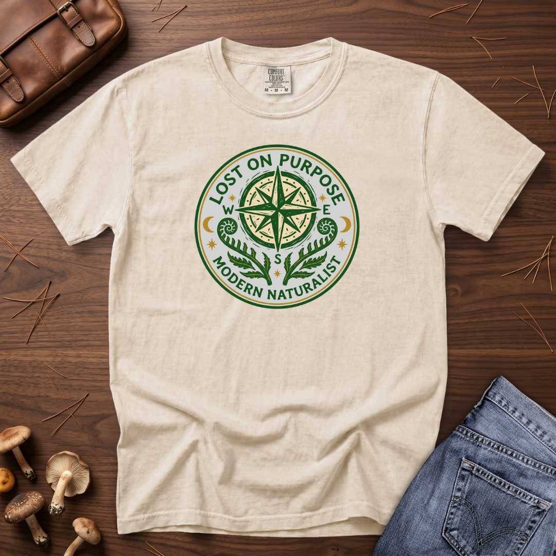 Lost on Purpose Green Badge T-Shirt