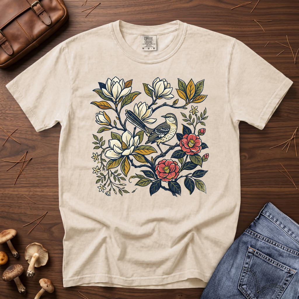 Mockingbird Floral T-Shirt