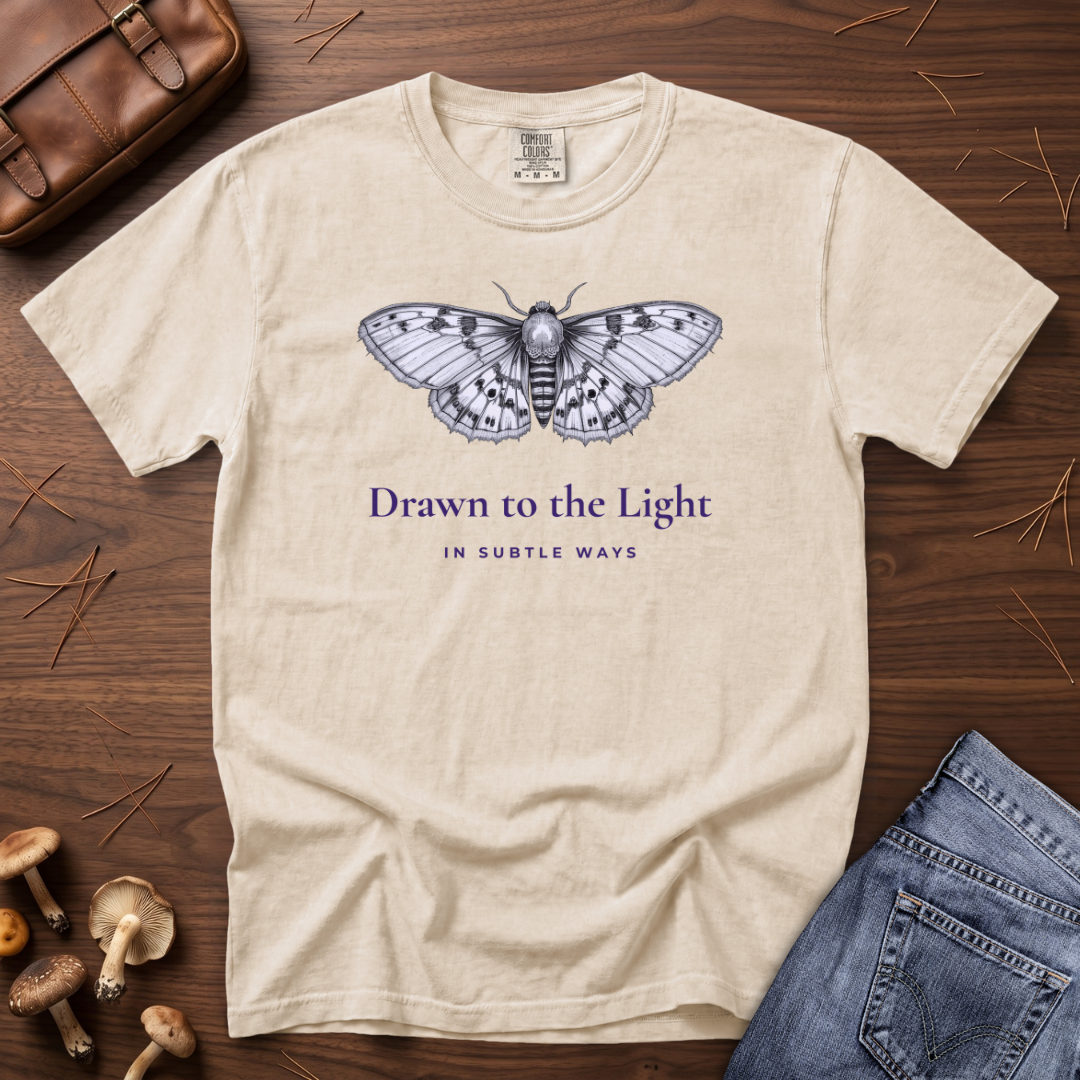 Drawn to the Light Moth T-Shirt