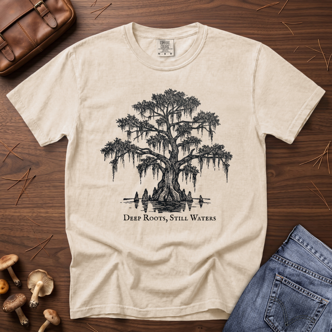 Deep Roots Still Water Tree T-Shirt