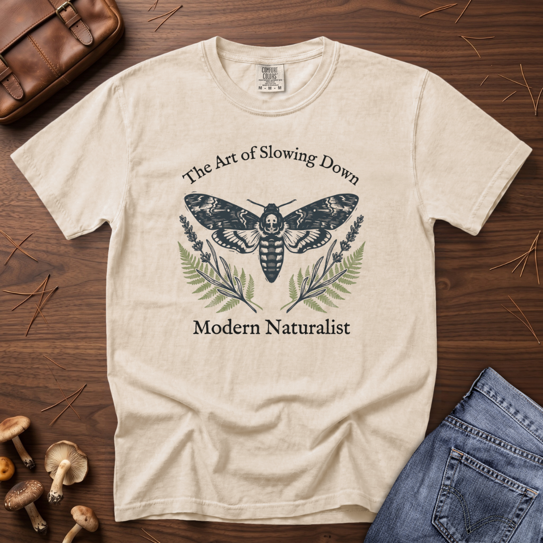 The Art of Slowing Down Moth T-Shirt