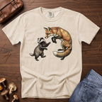 Late One Night - Fox & Badger T-Shirt