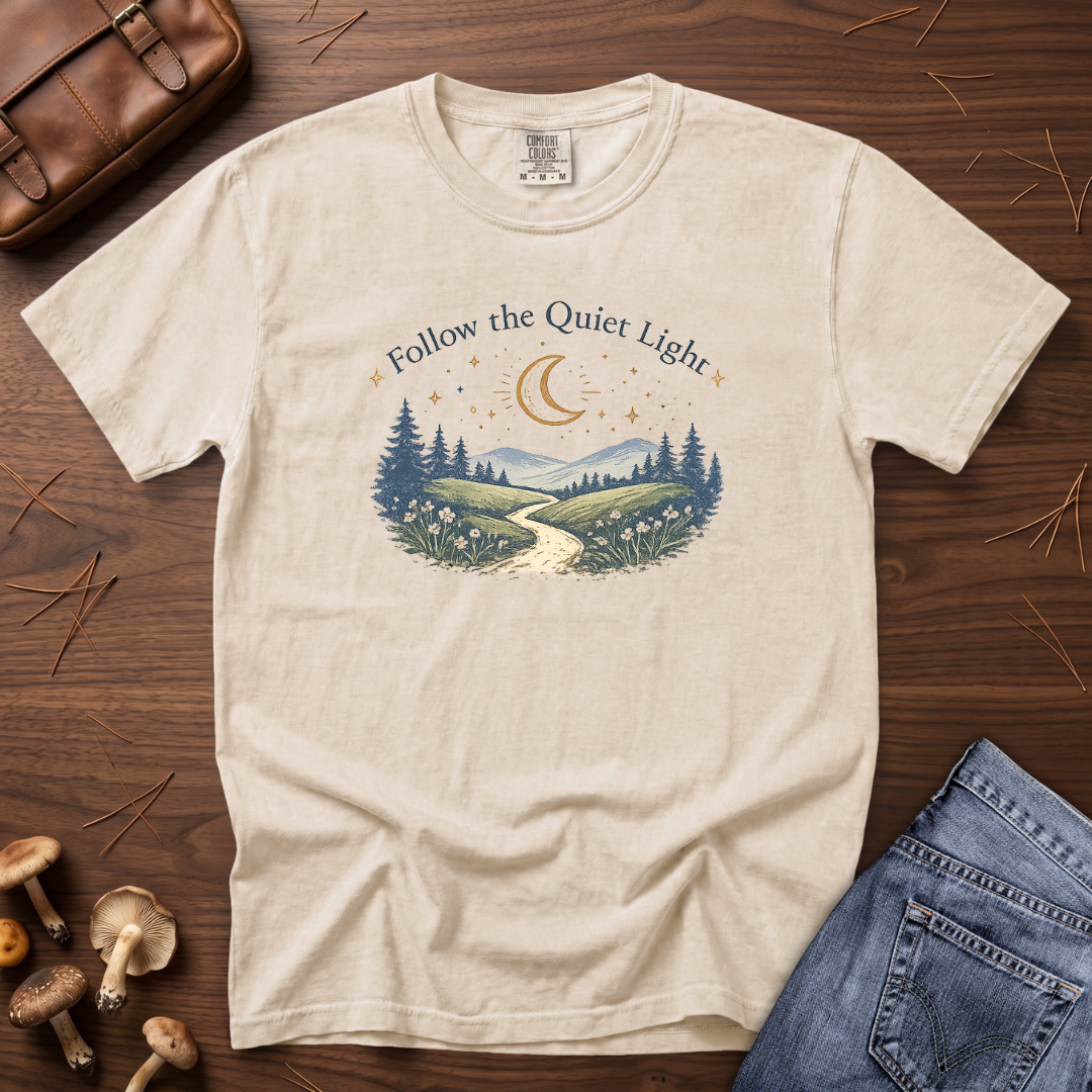 Follow The Quiet Light - Mountain Trail T-Shirt