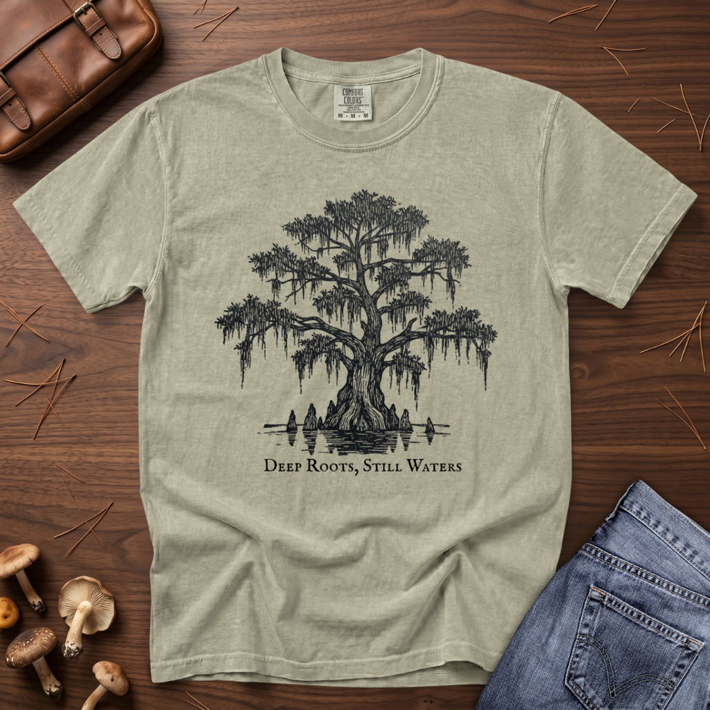 Deep Roots Still Water Tree T-Shirt