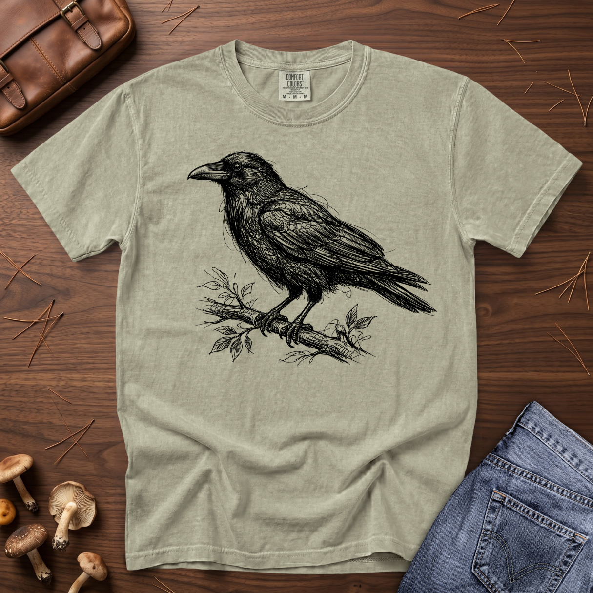 Crow Sketch I T-Shirt