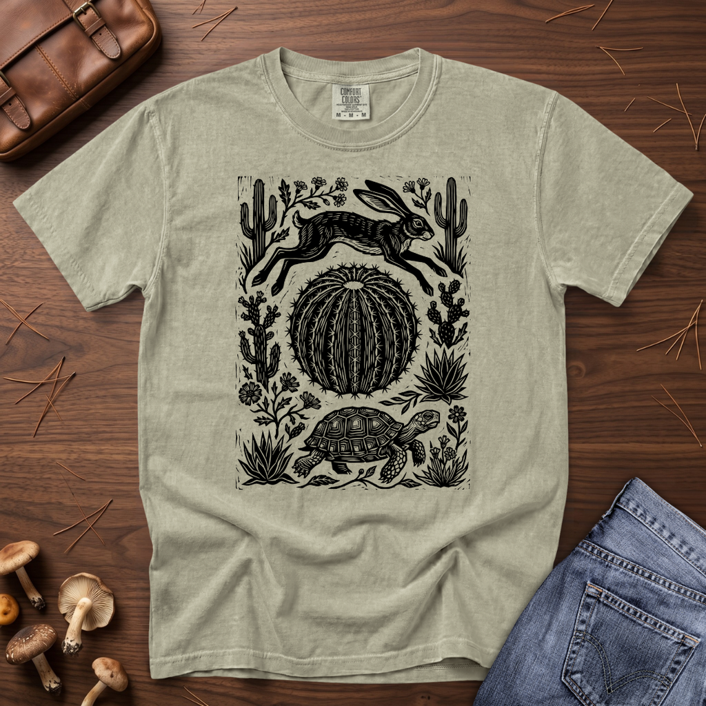 Jackrabbit and Desert Tortoise T-Shirt