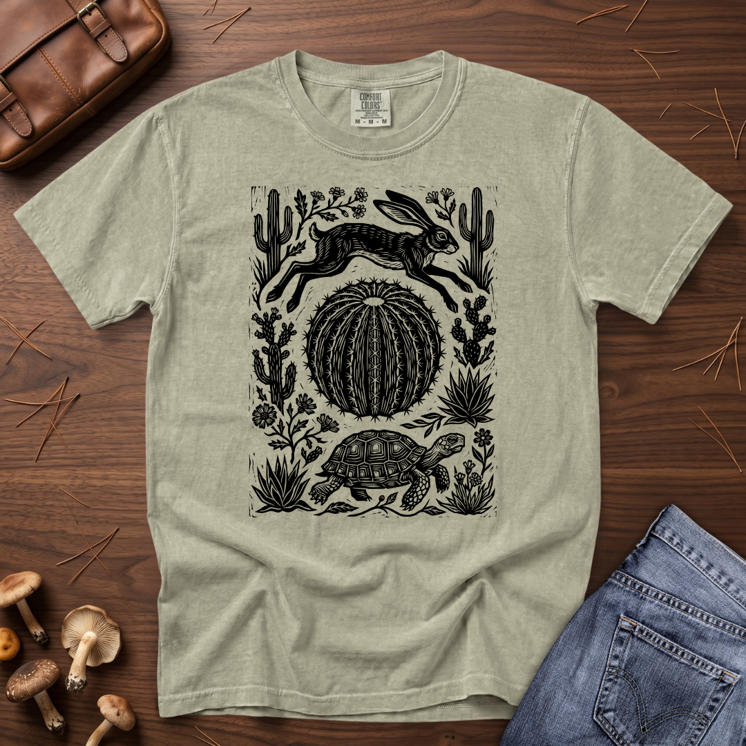 Jackrabbit and Desert Tortoise T-Shirt