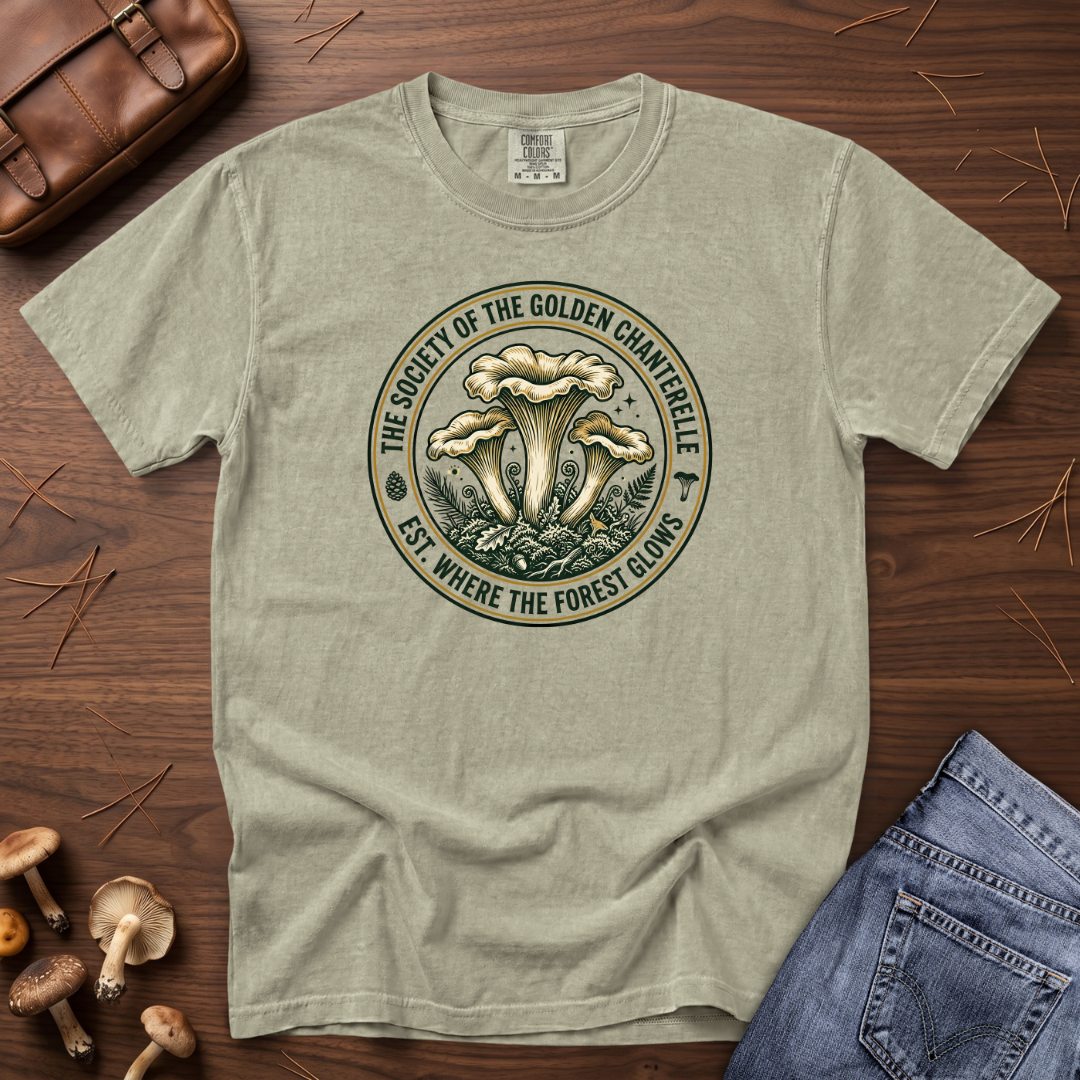 Society of the Golden Chanterelle Mushroom T-Shirt