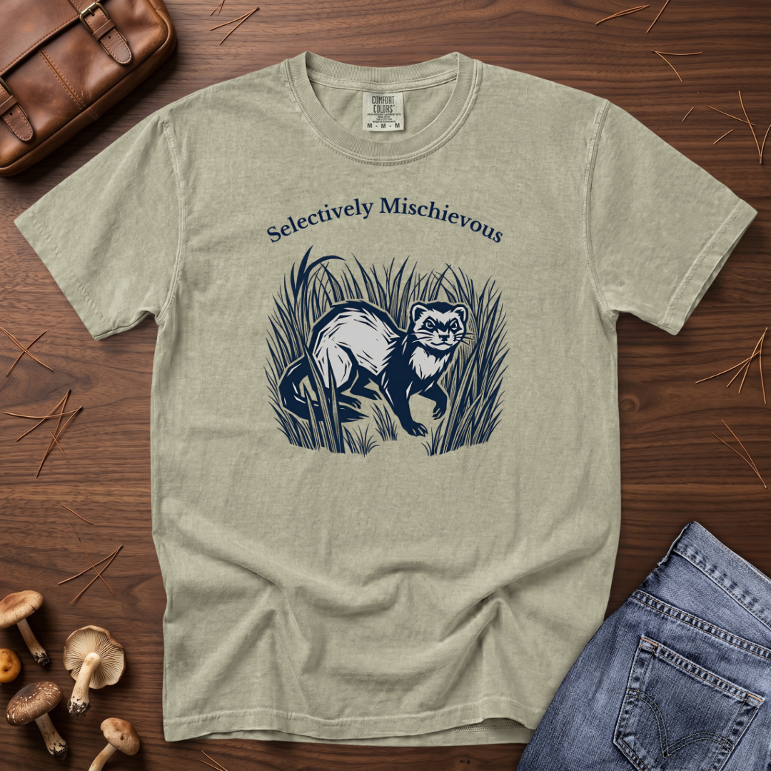 Selectively Mischievous Ferret T-Shirt