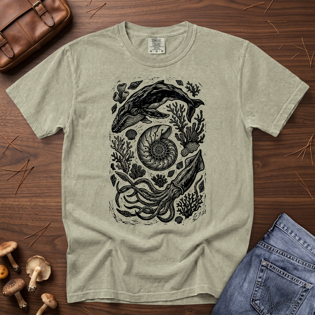 Giant Squid and Whale T-Shirt