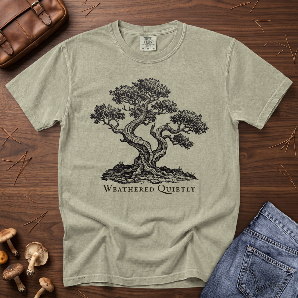 Weathered Quietly Tree T-Shirt
