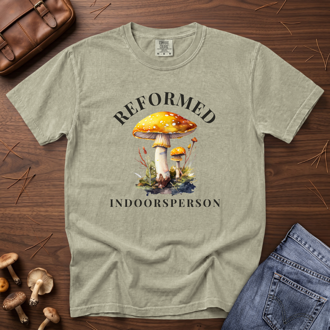 Reformed Indoorsperson Mushroom T-Shirt