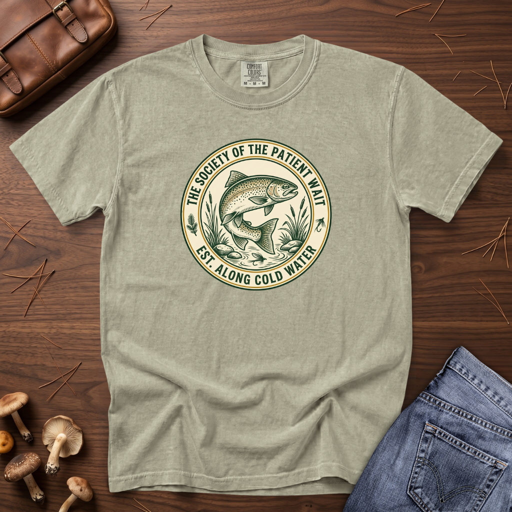 Society of the Patient Wait Fish T-Shirt
