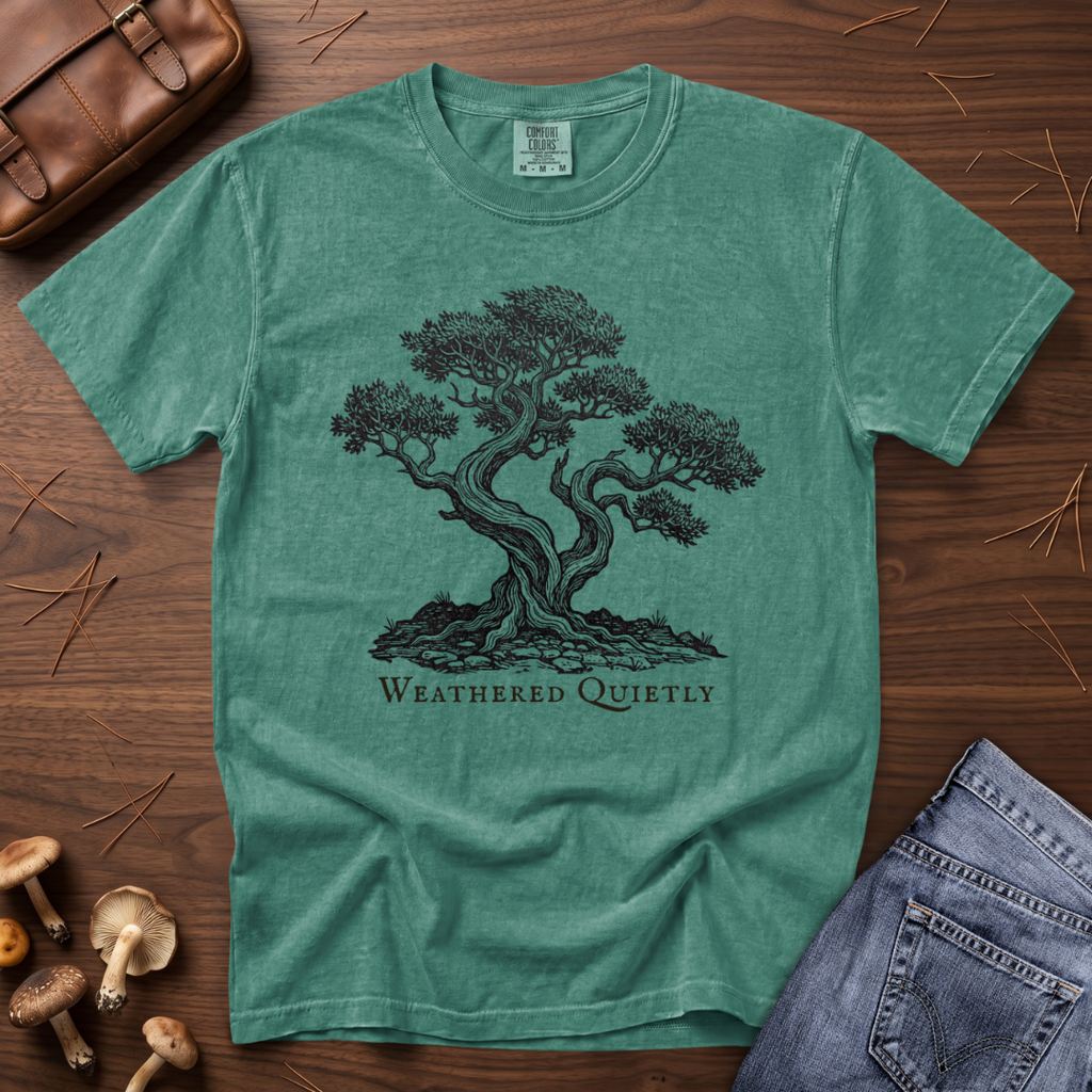 Weathered Quietly Tree T-Shirt