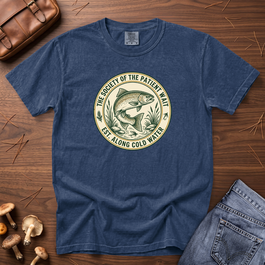 Society of the Patient Wait Fish T-Shirt