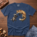 Late One Night - Fox & Badger T-Shirt