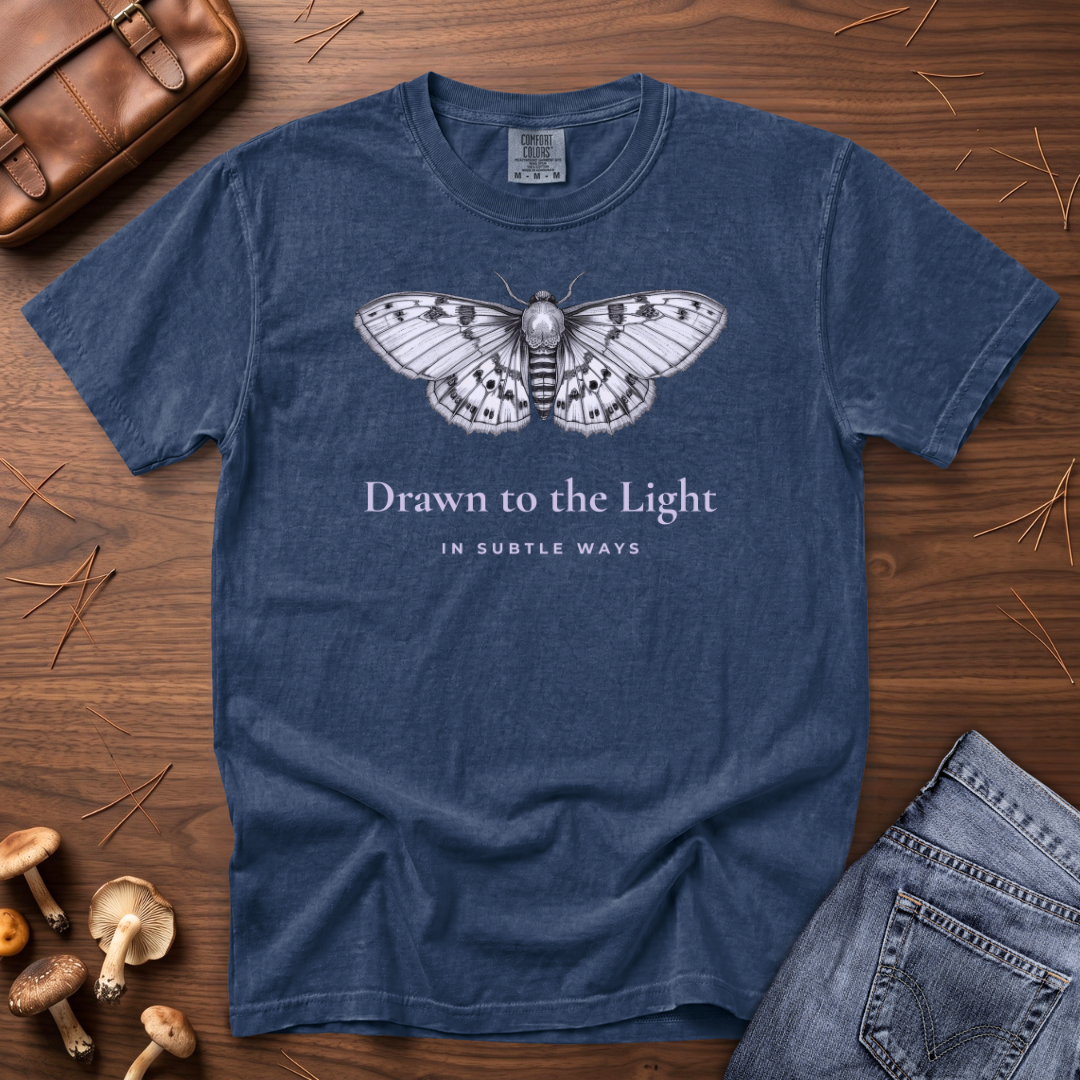Drawn to the Light Moth T-Shirt